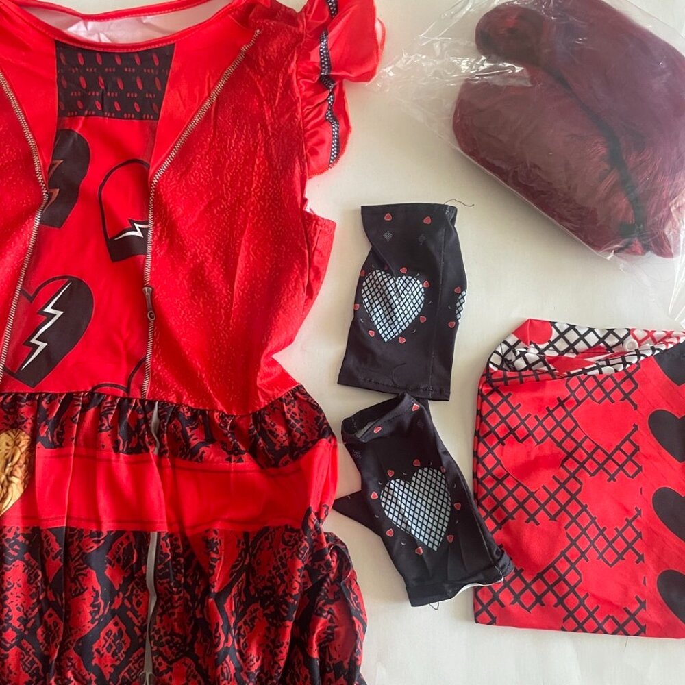 Red Descendants Costume Outfit Set